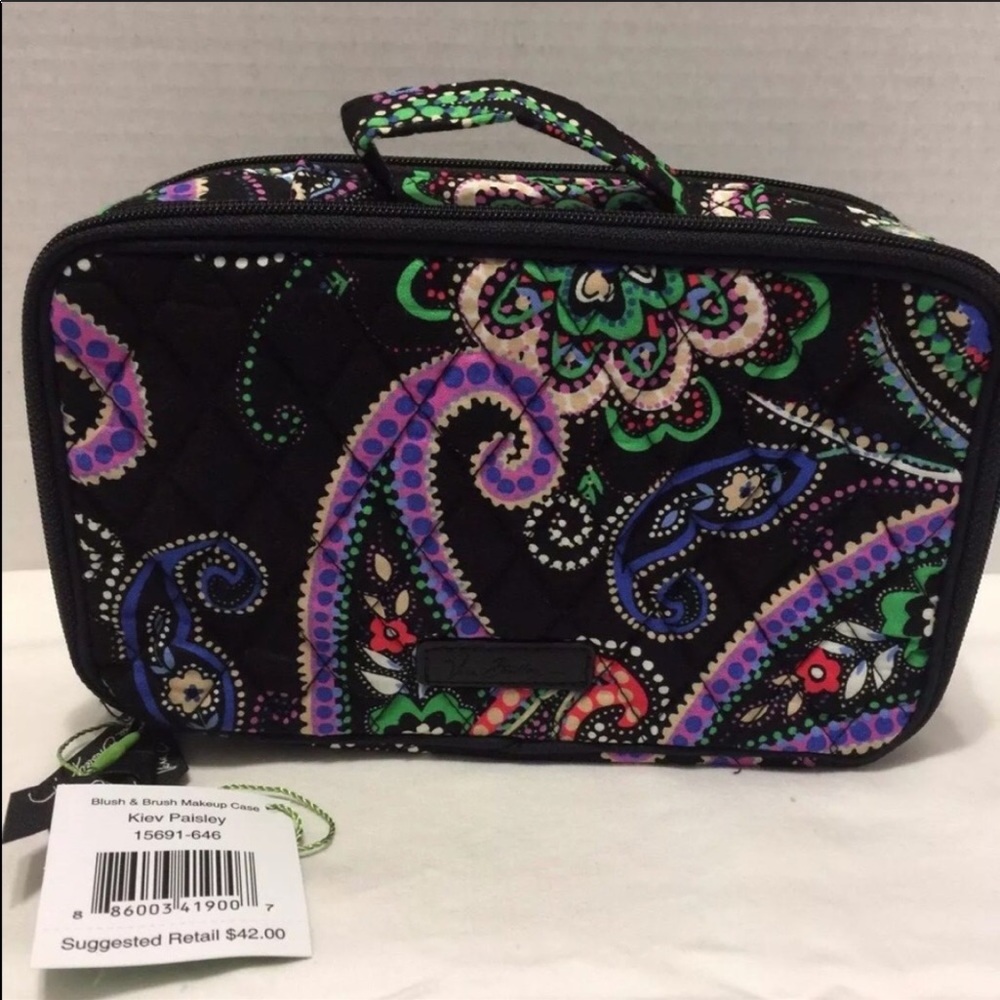 Very Bradley Brush & Makeup Bag